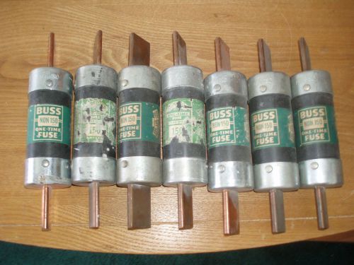 7 BUSSMAN BUSS FUSE NON 150. all tested fuses