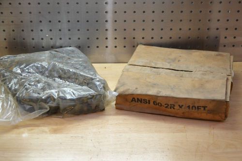 ANSI Roller Chain 60-2Rx10&#039; 60-1R  10&#039; New in box 60 2R 10ft 60-2R New