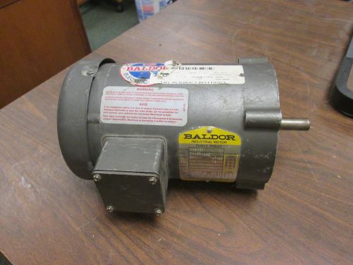 Baldor Motor KM3454 0.25HP 1725RPM 56C Frame 208-230/460V 1.4-1.3/0.65A Used