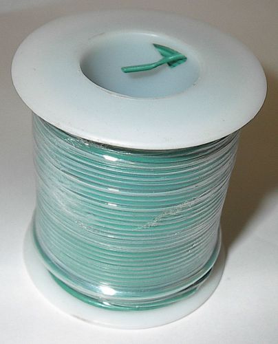 22 gauge stranded single conductor hookup wire: 100 foot spool: green for sale