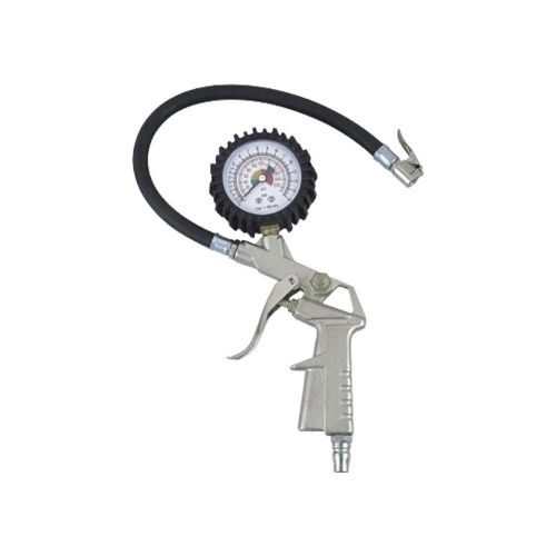 Pro motorcycle tyre inflator &amp; pressure gauge 0/220 psi inflating flexible hose for sale