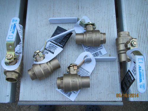 Watts 3/4 inch ball valves, lead free- quantity of 20 for sale