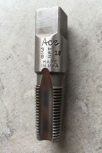Ace Pipe Tap: 3/8-18 NPT (Used, 4 Flutes, Made in USA)
