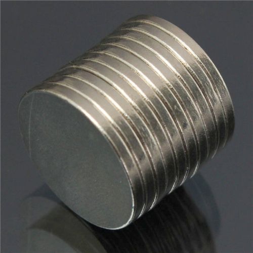 10Pcs 20mm x 2mm N30 Round Disc Rare Earth Neodymium Super Strong Fridge Magnets