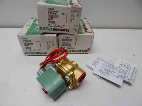 New! asco 8210g009 solenoid valve 120/60hz 3/4&#034; npt 5-125psi gas 5-125 psi watr for sale