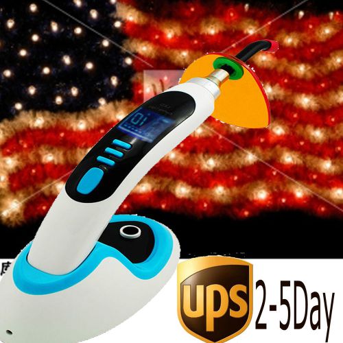10W Wireless LED Dental Curing Lamp 1800MW Teeth Whitening -Blue Color. US STOCK