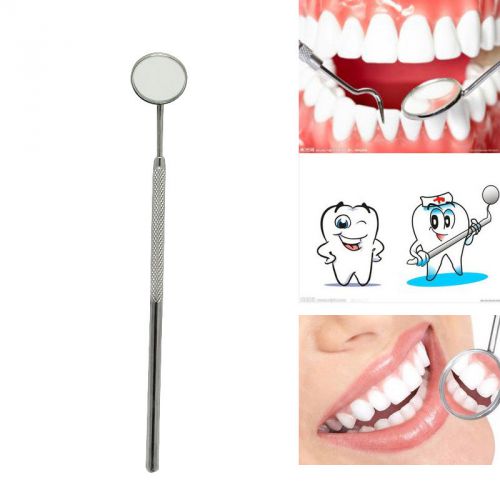 Stainless Steel Dental oral hygiene Mouth mirror//*1 Mirror + 1 Handle Size 4