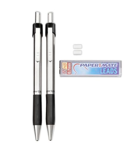 PaperMate Design Mechanical Pencil Starter Set Stainless Steel 0.7mm