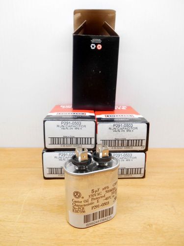LOT OF 5 CARRIER TOTALINE P291-0503 RUN CAPACITOR 5MFD, NEW