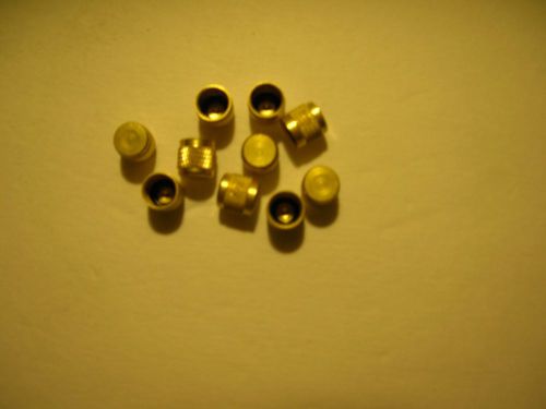 Brass access valve caps-1/4&#034; w/rubber o-ring - (25) - standard ac systems - new for sale