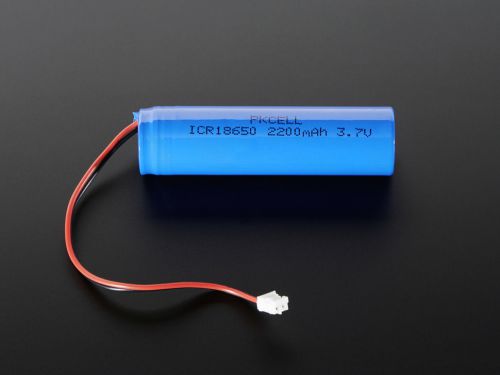 Lithium Ion Polymer Cylindrical 3.7v Rechargeable Battery 2200mAh Lipo Arduino