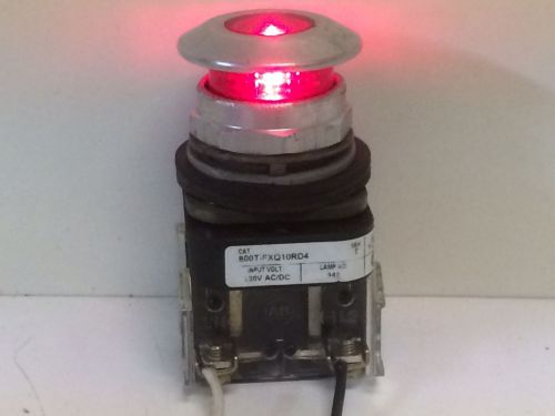 GOOD USED/TESTED! ALLEN-BRADLEY RED ILLUMINATED PUSH/PULL SWITCH 800T-FXQ10RD4