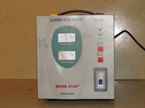 Seven star atvr-3000 ac automatic voltage regulator model atvr-3000 (b) for sale