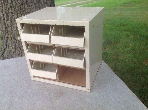 Used metal hardware organizer small parts bin cabinet #6 pick up only for sale