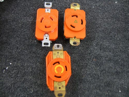 Twist lock isolated ground receptacles( 3 different kinds ) price reduced !!! for sale