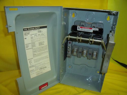 #1477 ITE 60 AMP 240 V  Disconnect  3 P Fusible 3 Phase surplus SN422