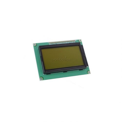 5V 12864 LCD Display Module Graphic Matrix 128x64 Dots Yellow green Backlight