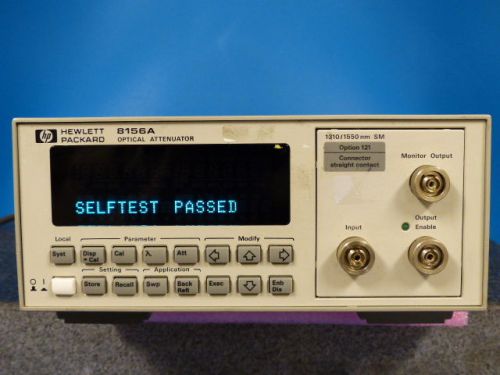 HP 8156A Optical Attenuator 1310/1550nm Option 121 (Self test passed)