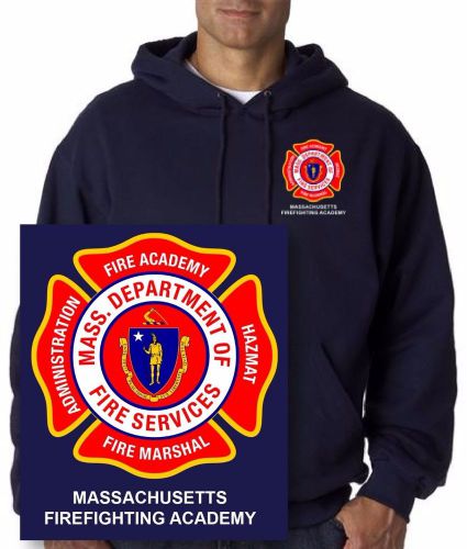 Massachusetts Fire Academy Navy Hoodie CSA Graphics