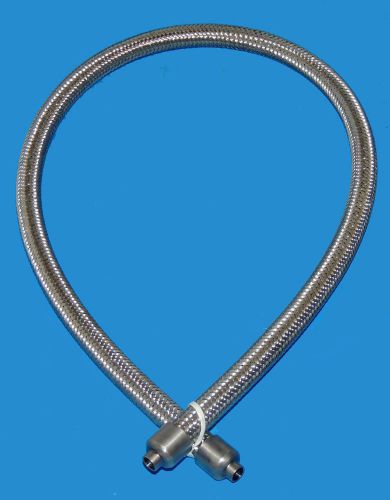 Cryogenic 44&#034; pressurized cryo hose flexible 1&#034; dia press-connect 1/2&#034; male ends for sale