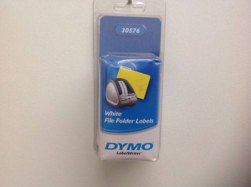 Dymo 30576 Label 9/16&#034; X 3-7/16&#034;  2 Roll package  - White - NEW  260 LABELS