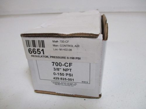 Controlair inc. 700-cf pressure regulator 3/8&#034;npt 0-150psi *new in a box* for sale