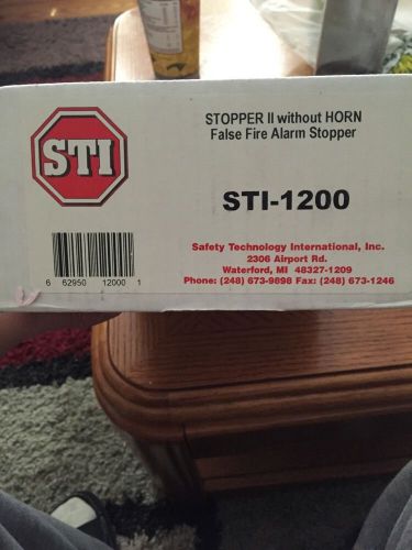 Sti sti-1200 stopper ii without horn false fire alarm stopper for sale