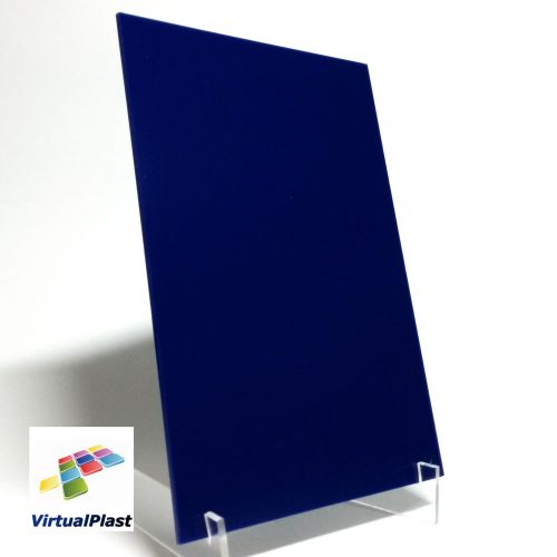 Blue Gloss Acrylic Plexiglass Perspex 1/8&#034; Thick Cut 8.27&#034; x 11.7&#034; A4 Sheet