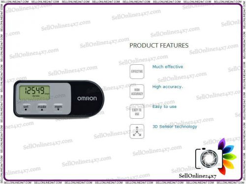 OMRON HJ-321 Tri-Axis Pedometer with Calories Burned 4 Tracking Modes Accuracy