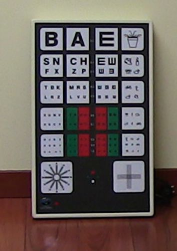 US Ophthalmic Chart Panel w / Remote Control CP-1000 Luxvision