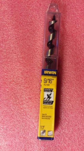 Irwin 49909 9/16&#034;x4-1/2 x7-1/2 solid center auger bit for sale