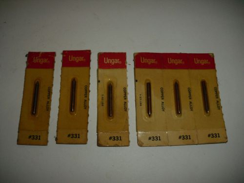 New Ungar 331 Solder Iron Tip  Thread Copper Alloy Lot of 6