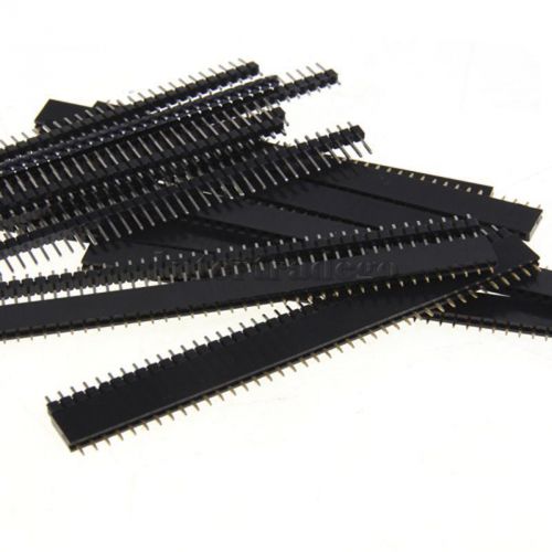 10x single row male and female 40 pin header strip 2.54mm for diy pcb board for sale