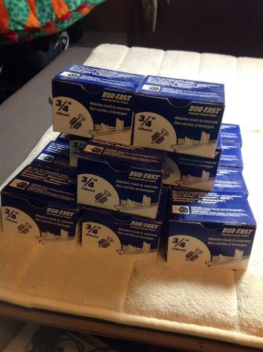 Lot Of 20 Boxes DUO-FAST CONSTRUCTION LOW VELOCITY POWDER 3/4&#034; FASTENERS-#-37470