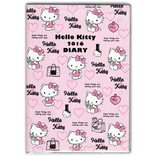 New 2016 Hello Kitty Schedule Book Weekly Planner Agenda A6 Sanrio Japan JPN