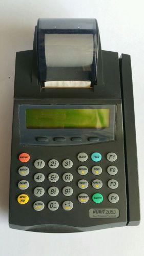 Lipman Electronic Nurit 2085 POS EDC Terminal credit card reader machine &amp; paper