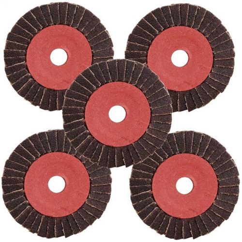 5 x 4&#034; 100mm Grinding Wheel Sand Paper 60 Grit Flap Disc Sanding Clean