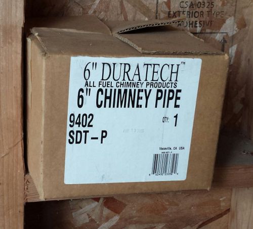 Duratech 6&#034;  chimney pipe insulated 6&#034; long dura-vent stainless steel for sale