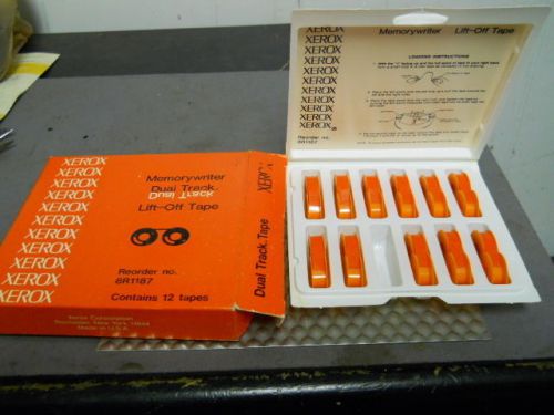 Box of 11 New Xerox 8R1187 Memorywriter Dual Track Lift-Off Correction Tapes