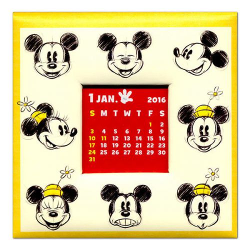 2016 Desktop Memo Pad Calendar Mickey Mouse
