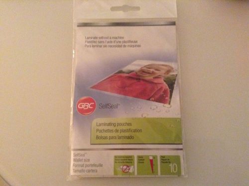 Gbc self seal laminating pouches pack 10 for sale