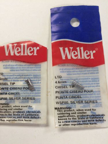 Weller ltd chisel soldering tip for wsp80 gun, lot of 2 new for sale