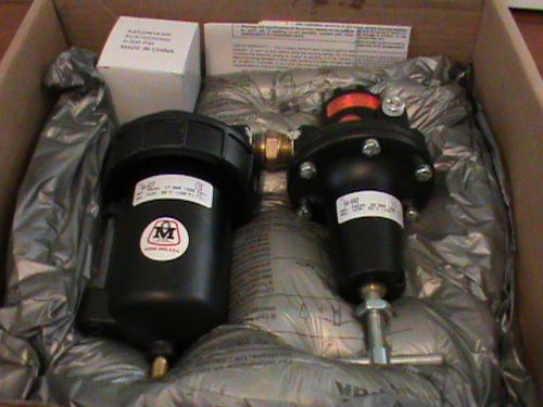 Air Line package 54-665 air regulator filter and pressure gauge New nbox 250 psi