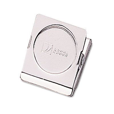 Magnetic clip, metal, 7/8&#034; cap, small, 1 1/2&#034;w, chrome, sold as 1 each for sale