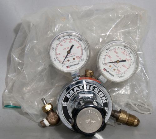 Matheson Tri-Gas 8-320 Brass Dual Stage Gas Regulator