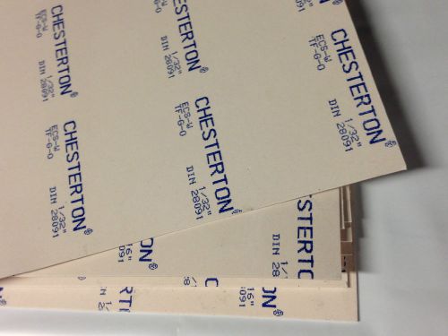 Lot of 10 chesterton ecs-w ptfe sheet gasket 1/32&#034; x8&#034; x8&#034;free priority shipping for sale