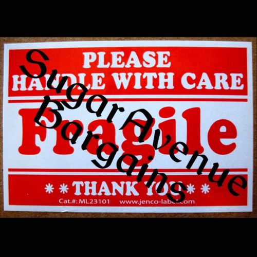 50 fragile stickers 2x3 handle with care labels ml23101 for sale