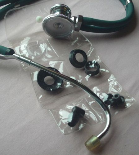 Sprague rappaport-type stethoscope hunter green slider w/ case &amp; accessories for sale