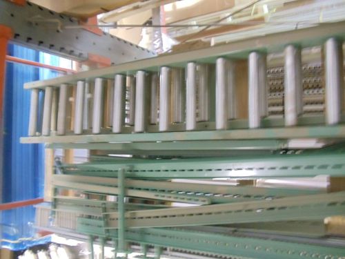 Roach gravity conveyor rack system 3 - 10&#039; sections, supports stop hardware for sale