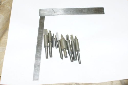 LOT OF 9 MACHINIST SOLID CARBIDE FORM TOOLS LATHE